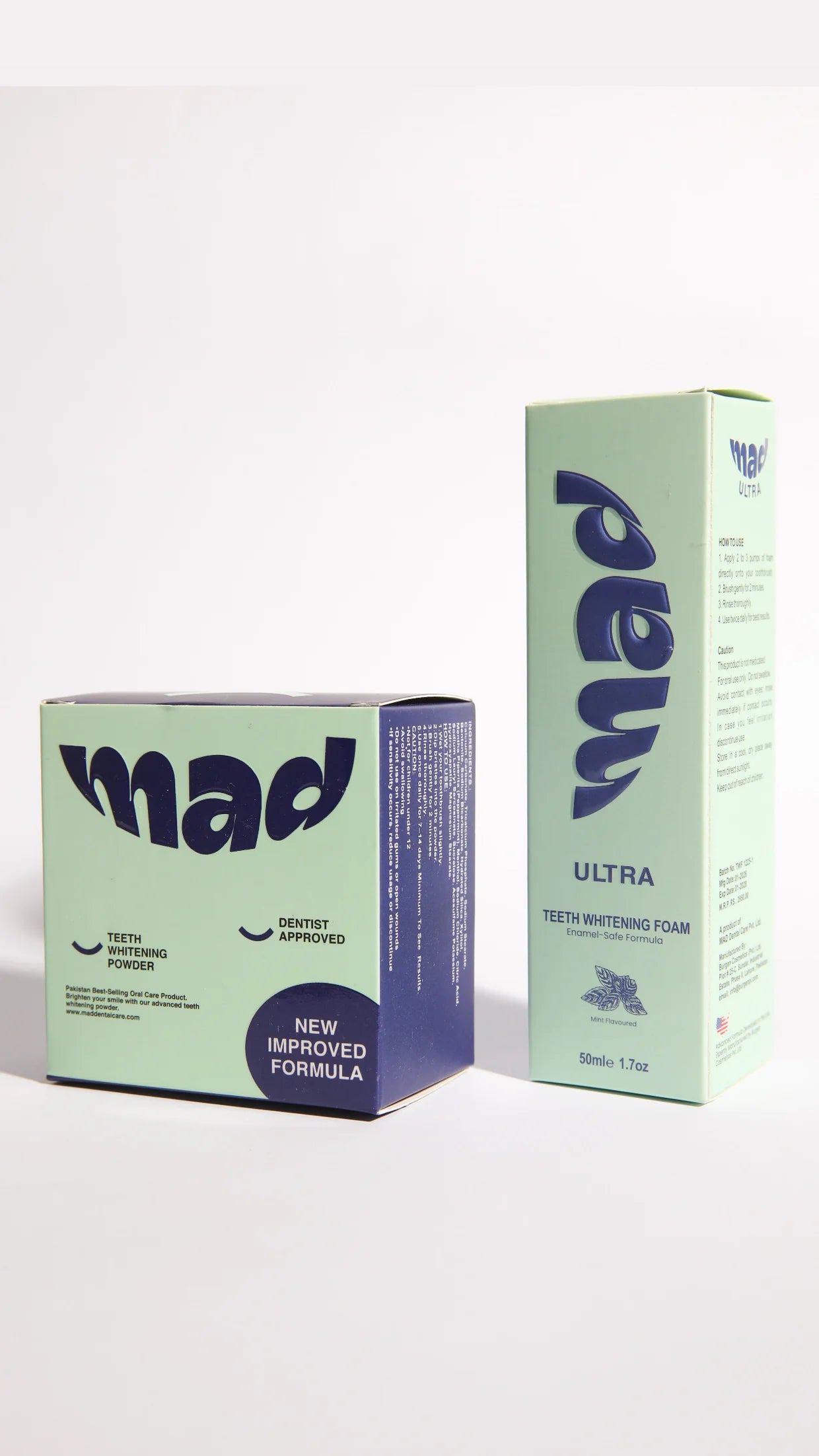 Teeth Whitening Foam + Teeth Whitening Powder (HIGHLY RECOMMENDED) 20% EXTRA DISCOUNT