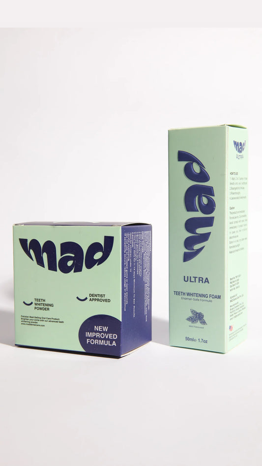Teeth Whitening Foam + Teeth Whitening Powder (HIGHLY RECOMMENDED) 20% EXTRA DISCOUNT