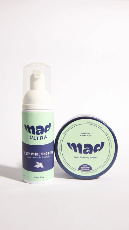 Teeth Whitening Foam + Teeth Whitening Powder (HIGHLY RECOMMENDED) 20% EXTRA DISCOUNT