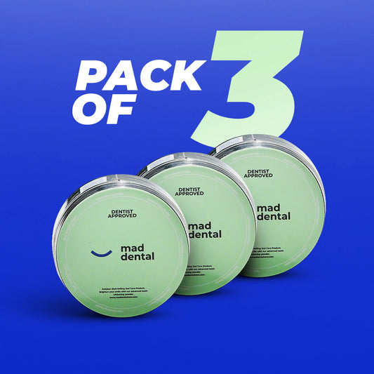 MAD Teeth Whitening Powder - Pack of 3 (RECOMMENDED) Extra 25% OFF