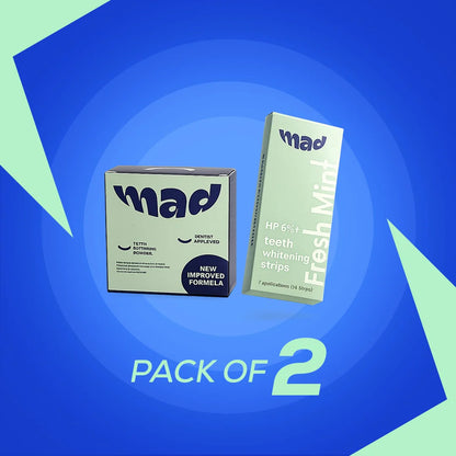 MAD Dental Pro White Strips + MAD Teeth Whitening Powder (HIGHLY RECOMMENDED) 20% EXTRA DISCOUNT